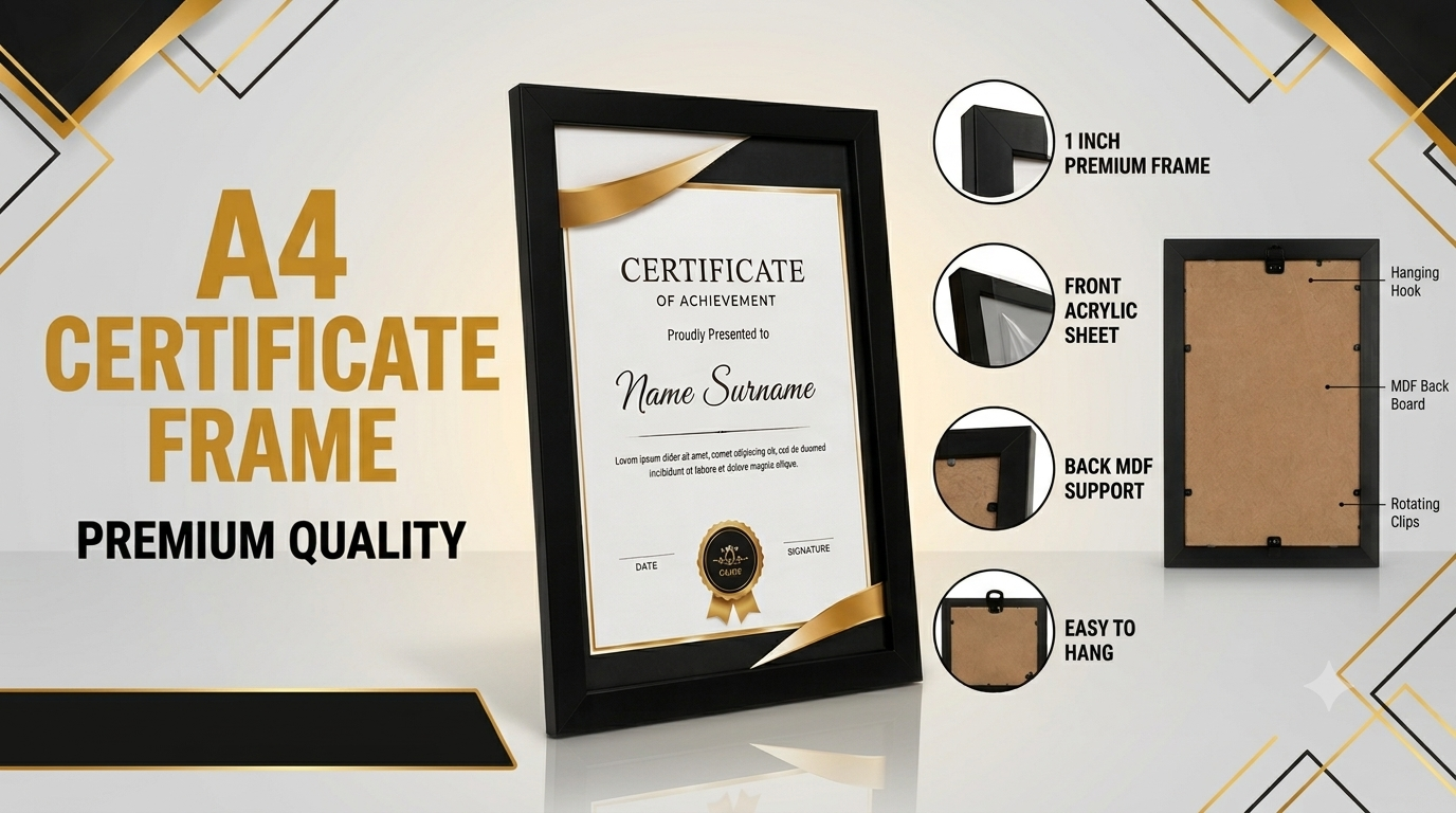 A4 Certificate Frame Sample Pack